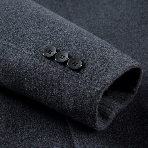 CEO mid-length double-sided cashmere coat for men middle-aged wool wool inner liner jacket winter top blue M 170/size (recommended 110-125 Jin [Jin equals 0.5 kg])