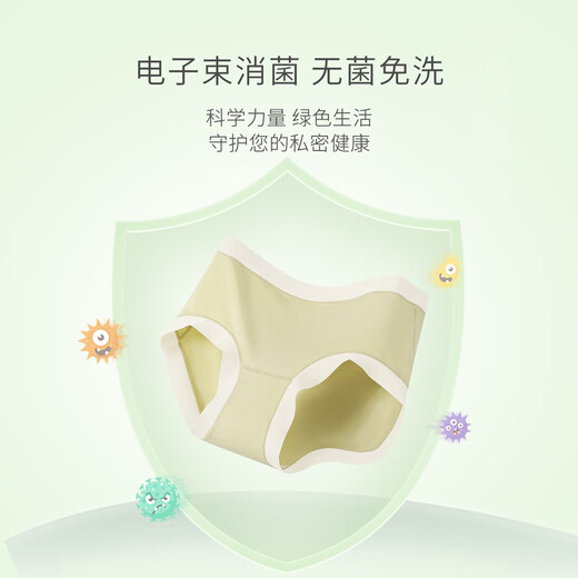 YOUNGYELL Women's Underwear Women's Summer Thin Texture-free Modal Large Size Girls 10A Disposable Antibacterial Mid-waist Gift Box Pack