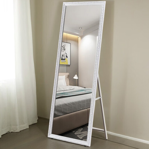 Mirador de aderezo L/S Mirror de cuerpo completo Modado de espejo de espejo montado en la pared Modelo actualizado de espejo HD Modelo actualizado - Patrón de plata 150*40 cm