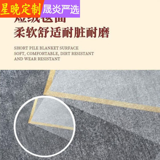 Star Night Carpet Living Room Coffee Table Bedroom Bedside Dirty-Resistant Nordic Simple Light Luxurious Blanket Floor Mat Large Area Home Simple 002 200*300cm