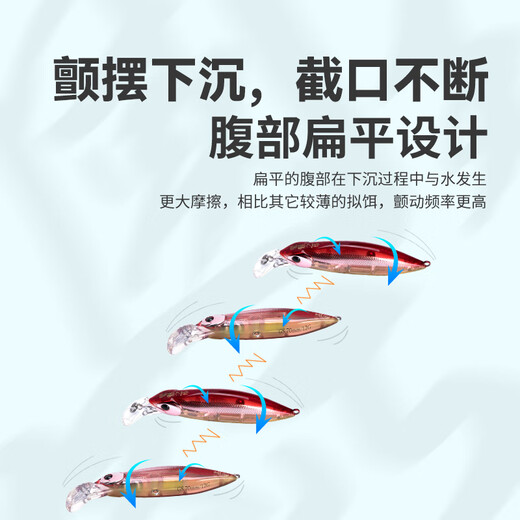 King Lua Lua Lua Bait Set Submersible Minnow long-range swing sinking freshwater cocked bass bionic bait