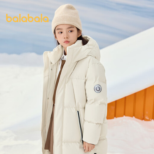 Balabala children's down jacket winter long coat thickened hooded for boys and girls 24107215