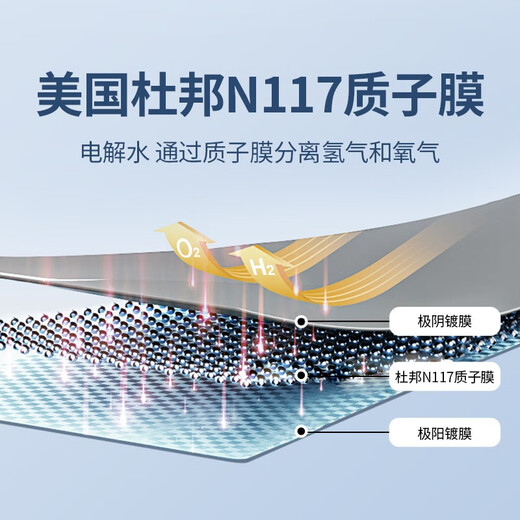 科司德德国品牌氢氧机老人家用氢气机小型便携制氢机氢氧呼吸一体吸氢气 自动加水【3000ML氢氧机免换水】双人温控+净化