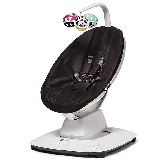 4MOMS美国婴儿电动摇椅mamaroo5.0新生儿安抚摇篮宝宝哄睡哄娃神器礼物 新款5.0 高级灰蓝牙款