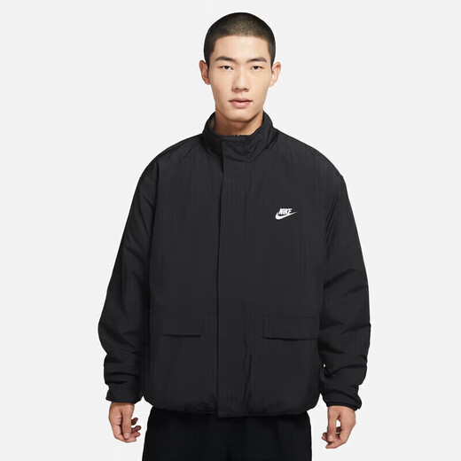 耐克（NIKE）男装新款SB滑板运动服摇粒绒保暖休闲翻领夹克外套 DQ4885-010 S