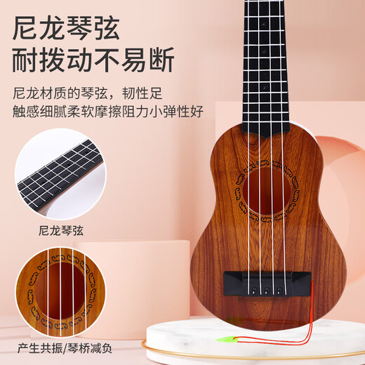 Ukulele Kinder kleine Gitarrenspielzeug -Mädchen und Jungenanfänger können Musikinstrumente spielen, Geige Uklili 38 cm
