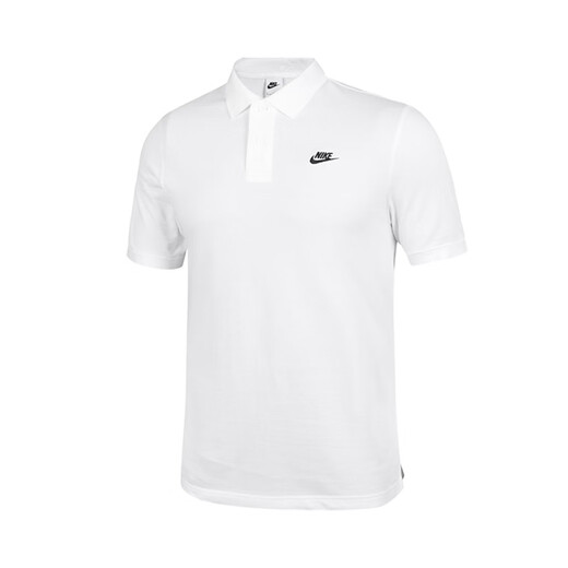 Nike Nike Мужская рубашка поло с короткими рукавами Новая простая и удобная спортивная футболка FN3894_100 Белый (Европа S