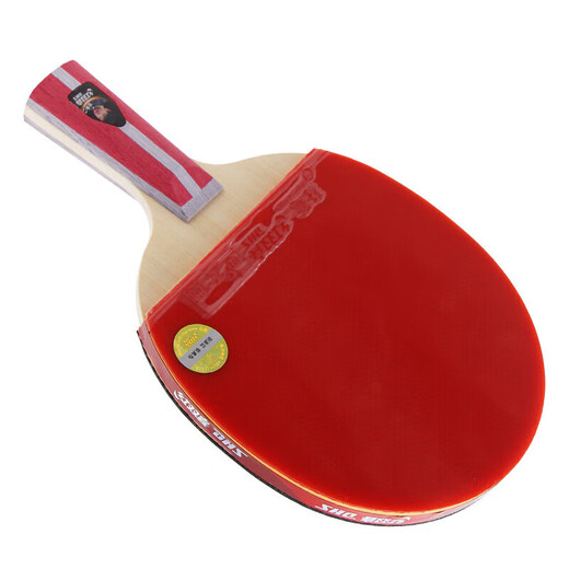 Double Happiness (DHS) four-star table tennis racket straight match set H4006 (with table tennis ball)