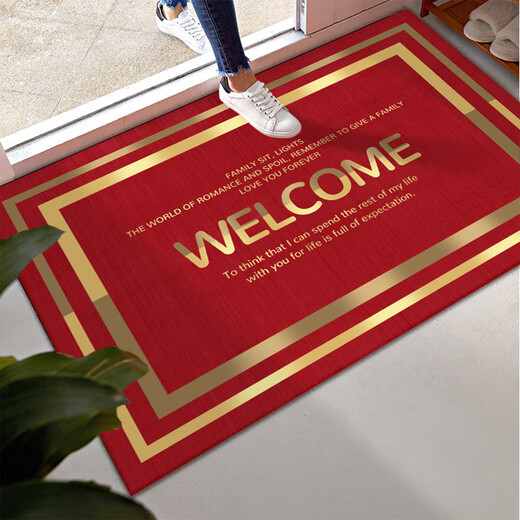 Ligera de lujo Puerta simple Mat de la columna del piso Mat de la puerta del hogar Entrada de la puerta de entrada de la tierra resistente y absorbente alfombra de la puerta moderna XZ-841 Dark Green 80120cm rectangular