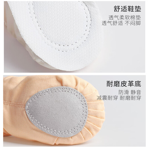Ai Wu Ge dance shoes for children and women without lace-up professional ballet practice shoes dance shoes meat color 31