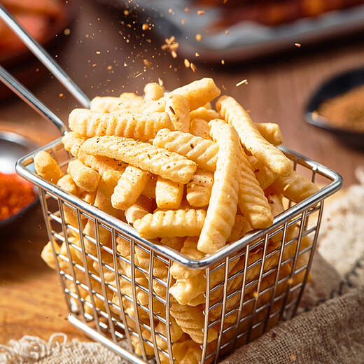 Kuss frische Garnelenstreifen lässige Snacks 240 g (Garnelenstreifen + Garnelenscheiben + Zwiebelringe) Puff -Food -Geschenkpackung