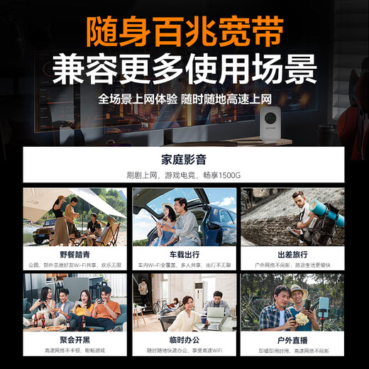 Biaoge wifi portátil, un año de datos gratis, wifi inalámbrico móvil 5Ghz6, sin necesidad de prealmacenamiento, sin tarjeta, red de datos ilimitada, 4 redes, tesoro de Internet montado en el coche 2025 nuevo modelo, Honor 5Ghz, una batería más + doce núcleos, tres veces la velocidad de la fibra óptica