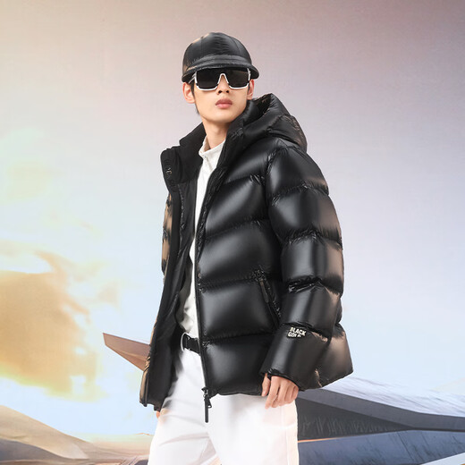 Govan Black Gold Goose Down Jacket Pioneer 4.0 Five-Grid 2024 New Men's Short Winter Fashion Down Jacket Black M