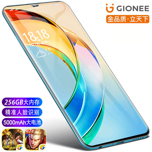 金立（Gionee）全网通5G移动联通电信卡双卡双待八核高清拍照老人学生上网大存储智能手机 蓝色（6+64GB）