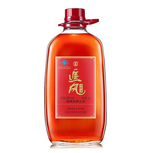 劲牌38度追风八珍酒 年货佳品 家庭装养生酒 38度 5L 1桶 装
