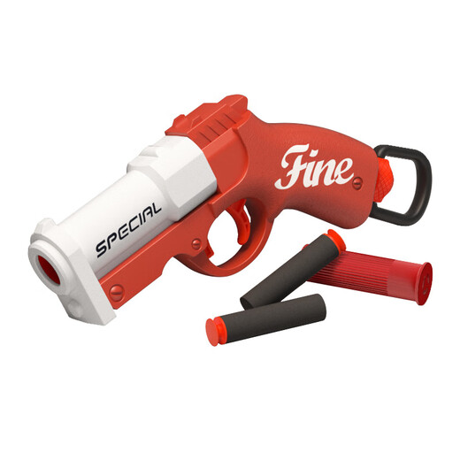 Qinmanhai Short Tube Shelting Casting Soft Bullet Lancet Children's Toy Gun S686 Fusil de chasse Soft Bullet Gun Science and Education Model Model 2061 Mini S686 (Orange and White)