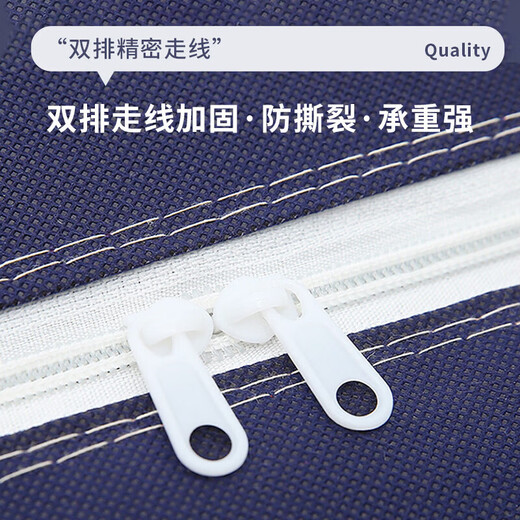 Shengni Shangpin moving bag woven bag luggage storage bag cotton quilt packing bag Oxford cloth parcel bag snakeskin bag 120L blue one pack non-woven fabric