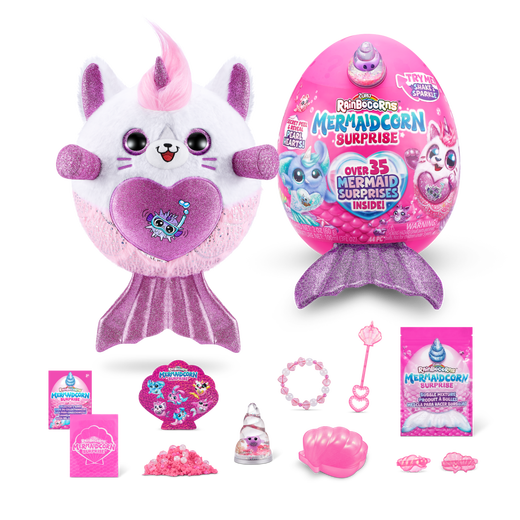 ZURU Yunbo Unicorn Magic Egg Mermaid Surprise Blind Box Girls Toy Plush Doll