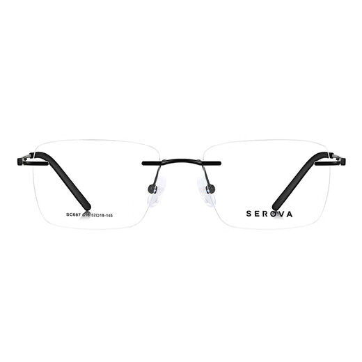 Slowa Ultra-Light Lighless Belless Advanced Myopia Glasses Men Маленький лицо квадратной рамки Business Ultra-Light Titanium Frame Optical Eyes Women Women SC687 SC687 углеродная пистолет C3 рамка + Ишилу бриллиантовая кристаллическая пленка Rock 1.60