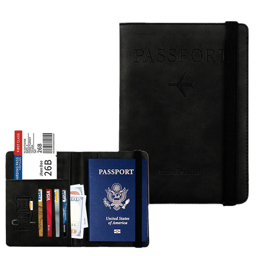 Ruoyu Travel Passport защитный крышка паспорта паспорт для хранения мешки с краем щетки многофункциональный паспорт кошелек портативный паспортный пакет [паспорт защитная крышка] Sky Blue | RFID Anti-Demagnetization Antif-The Crash