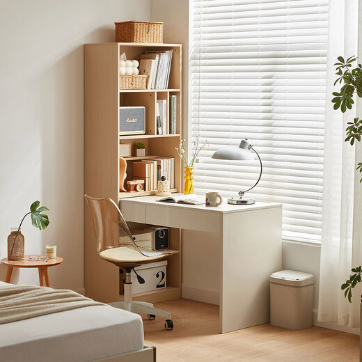 Lin's home desk study table storage versatile telescopic desk and chair combination study small apartment desk OV2V