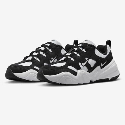 耐克（NIKE）女鞋春季新款TANJUN大网眼运动鞋缓震休闲鞋网面透气轻便跑步鞋 DR9761-101/TECH HERA白黑 35.5