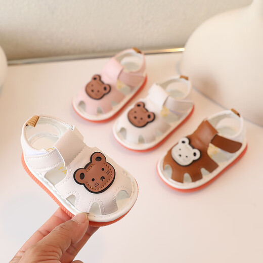 Xier baby toddler shoes for summer breathable baby shoes for non-slip soft sole shoes for boys and girls 1-2 years old sandals beige size 19 size 13cm/suitable for foot length 12cm