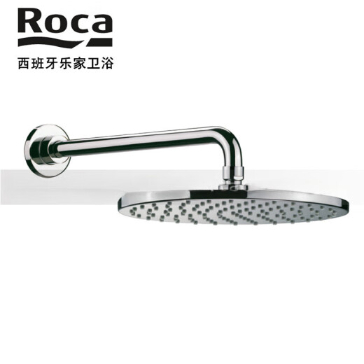 乐家（Roca）乐家 入墙式墙出方形花洒头5B9758C0N暗装顶篷圆形淋浴莲蓬头 5B9759C0N 圆形墙出花洒 250mm