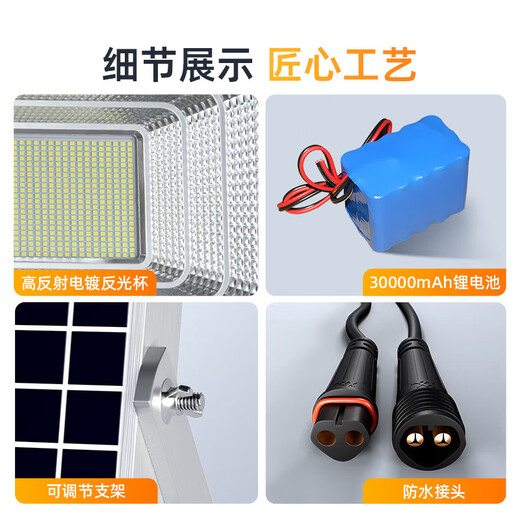 Zhijia Solar Lighting Outdoor Waterproof Commercial Entrance Solar Street Light Floodlight 10000-W