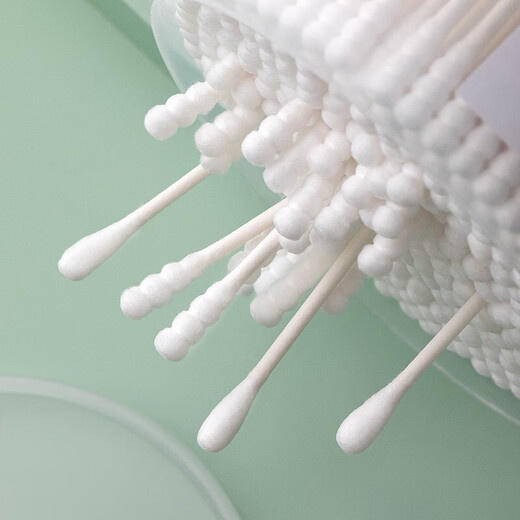 Camellia cotton swab ear cleaning cotton baseball multi-purpose household makeup double-ended cleaning cotton swab double-ended multi-purpose paper shaft cotton swab (300 pieces)