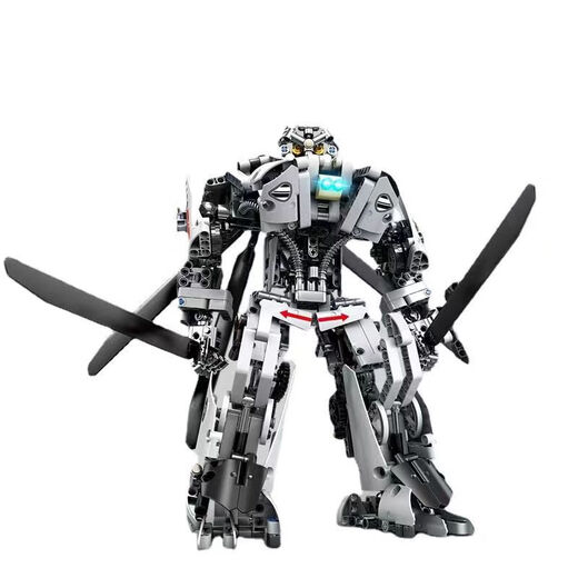 Compatible avec les jouets d'assemblage de blocs de construction LEGO pour garçons âgés de 8 à 16 ans, robot transformé, King Kong Aircraft Mecha's Toys, Straight 20 Mecha (Double déformation-841 particules)