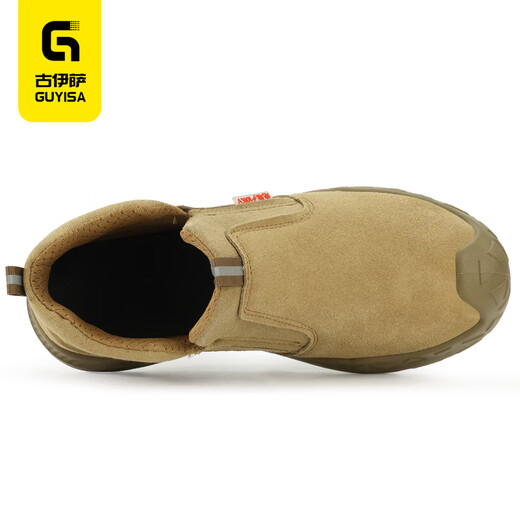 Guyisa Schweißer Arbeitsschutzschuhe der Sommer atmungsaktiv, nicht rutschfest, weastresistent, Anti-Smash, Anti-Peinungssicherheits-isoliertes Schweißwerk mit hohen Temperaturen resistenten Schuhen 01 [Anti-Scald und Spark-resistant] Arbeitsschutzschuhe 42