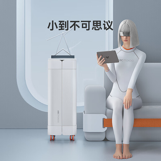 ABCMOKOO Hutt crib removable multi-functional bed one-click folding and installation-free splicing large bed portable bb baby bed Morandi gray single bed with original mattress