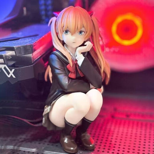 Figura de Akika de Evangelion Evangelion Evangelion Evasion Radio2 Modelo 2D Animio de anime Posición de sentadillas periféricas Asika