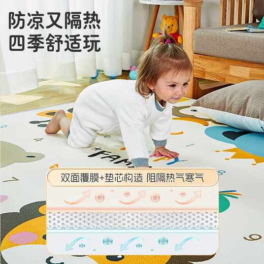 Ta Mengyu Baby Crawling Pad Crawling Pad Children's XPE Environmentally friendly Foam Mat Household Double-Side Thickened 2CM Birthday Gift