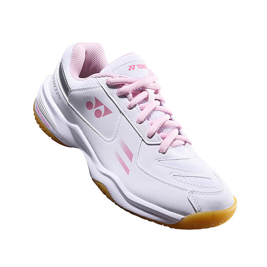 YONEX尤尼克斯羽毛球鞋儿童款青少年透气运动鞋SHB220JRCR白/粉红36