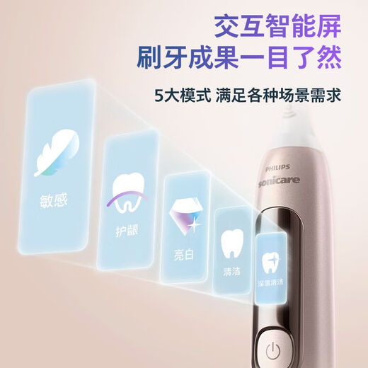 飞利浦电动牙刷HX3892钻7pro护敏刷成人情侣声波 [肖战同款]钻7Pro护敏刷午夜蓝