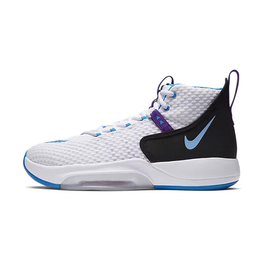 NIKE/耐克 Zoom Rize 1 黑白蓝 高帮实战缓震篮球鞋男 BQ5398-101 Z仓 FD9904-111 42