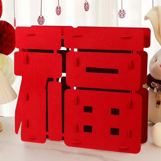 Jiayan's housewarming decoration blessing character ornaments 2025 opening and construction annual meeting team building birthday decoration 50cm