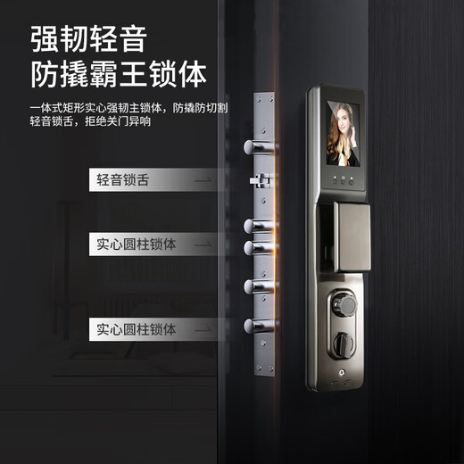 顾好甲级防盗门 单门 子母门 安全门＋防撬暗铰链＋超高门头＋防火岩棉填充＋可视人脸识别智能锁 2150*960/2050*1050【单门】 特配机械锁