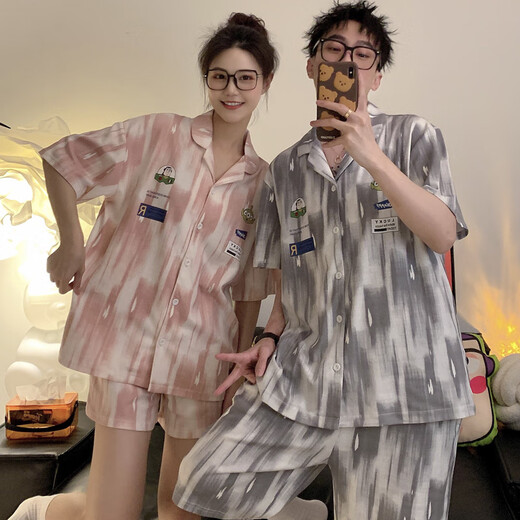 Chat man simple couple d'été xinjiang coton coton pyjamas big star mince style 897 # Floral M Women (suggéré 80-105jin [Jin est égal à 0,5 kg]))