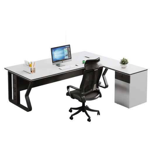 Table Xiaobai boss table office desk president table simple modern manager table supervisor table office desk and chair combination 2.0 meters boss table