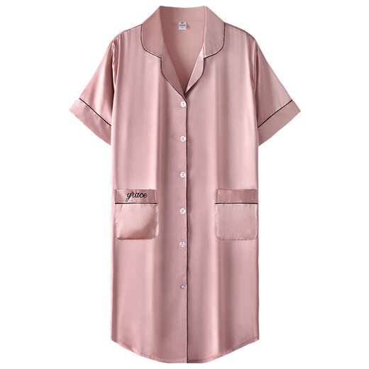 Quguo (Quguo) Campo para mujeres Summer de seda de seda de seda para mujeres de seda de seda para mujeres Falda de camisa de camisa de seda sexy de seda sexy 9902 M [recomendado 80-100 Jin [Jin equivale a 0.5 kg]]]