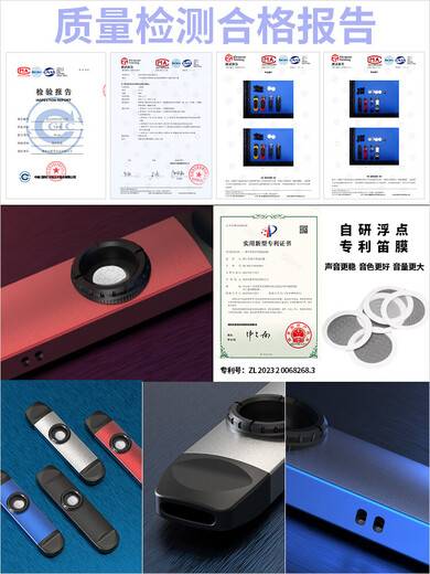 DBAODBAO KAZOO 专业金属卡祖笛新型自动挡口笛声鸣笛 电声款卡祖笛 升级款金属黑+赠品+教学视频