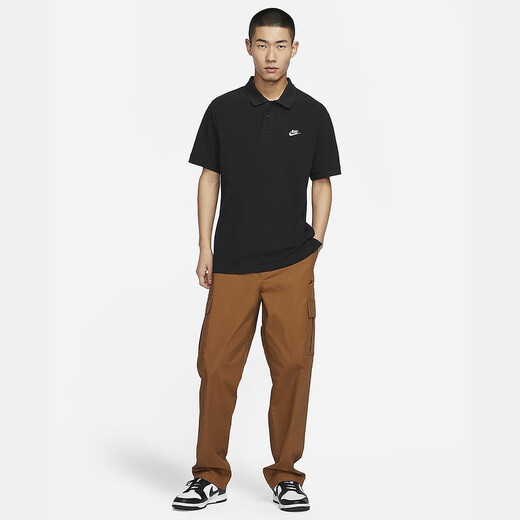 Nike (Nike) T-shirt à manches courtes de golf pour hommes sports minces d'été et polo revers décontracté fn3895-010 xl