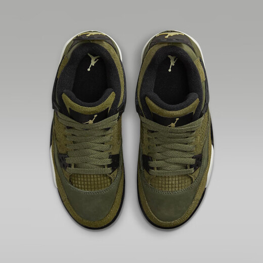 耐克（NIKE） Air Jordan 4 GS AJ 4 乔4 篮球鞋 橄榄绿FB9928-200 35.5