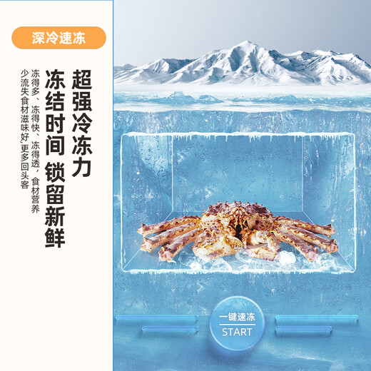 Xinfei 142L single temperature household refrigerator freezer freezer full space frost reduction first level energy saving wide temperature variable BC/BD-142KAT/L national subsidy