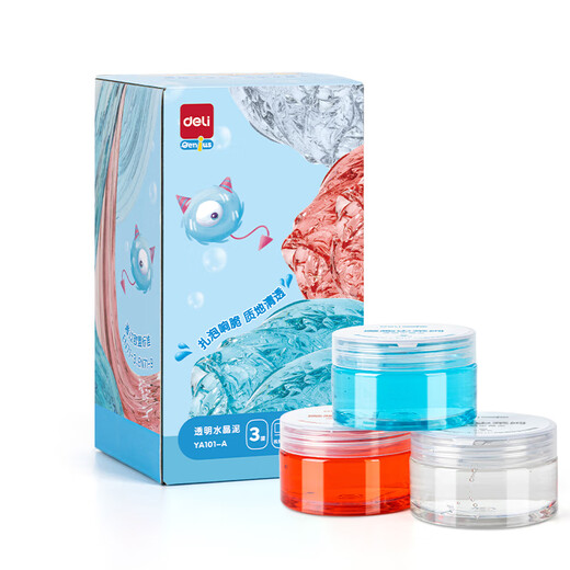 Deli Kristall Schlammschleimfarbe Schlamm Schlamm gefälschter Wasserschaum Kleber Kinder Jungen und Mädchen Spielzeug Geburtstagsgeschenk Ya101-A