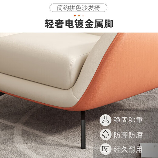 Mogao Space Nordic Sofa Light Luxury Modern Casual Internet Celebrity Color-Blocking Lazy Sofa Chair - Single Shot No Hair