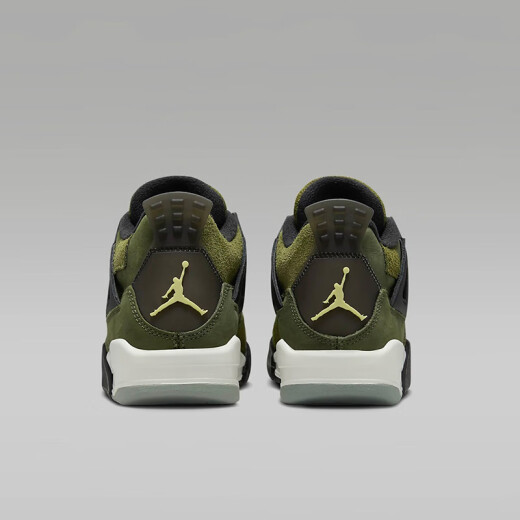 耐克（NIKE） Air Jordan 4 GS AJ 4 乔4 篮球鞋 橄榄绿FB9928-200 35.5